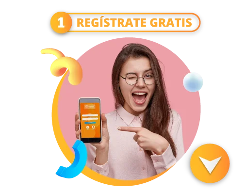 mujer señalando aplicacion para vender recargas, registrarse para vender recargas, generar ingresos desde mi casa, aumentar las ventas de mi negocio, sistema para vender recargas, sistema para vender recargas telefonicas, sistema para vender recargas electronicas, sistema para vender tiempo aire, sistema para cobrar servicios, sistema para cobrar pagos de servicios, sistema para cobrar recibos de servicios